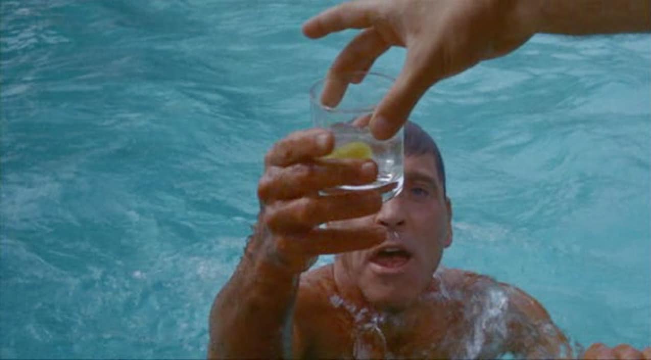 Burt Lancaster en una escena de 'El nadador' (1968), la película de Frank Perry basada en el relato de John Cheever.