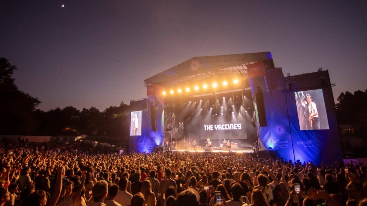 Concierto de The Vaccines en el Festival Tomavistas de Madrid celebrado en el Parque Enrique Tierno Galván