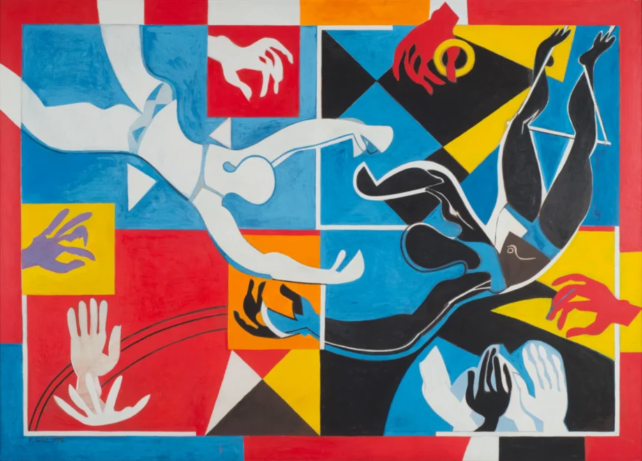 Applause (Blue acrobats) 1973. François Gilot.