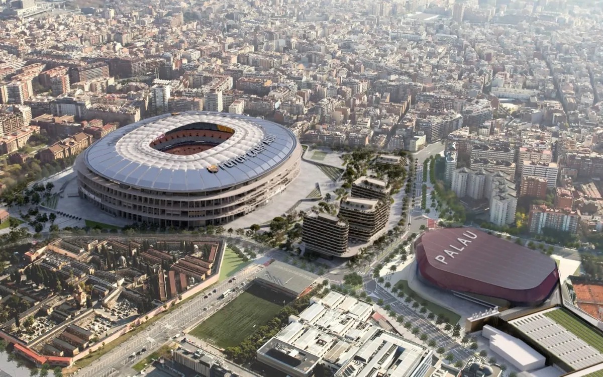 Recreación del futuro Camp Nou