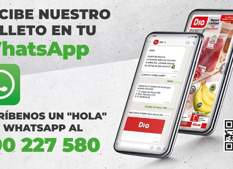 Dia apuesta por la digitalización y lanza su folleto por WhatsApp