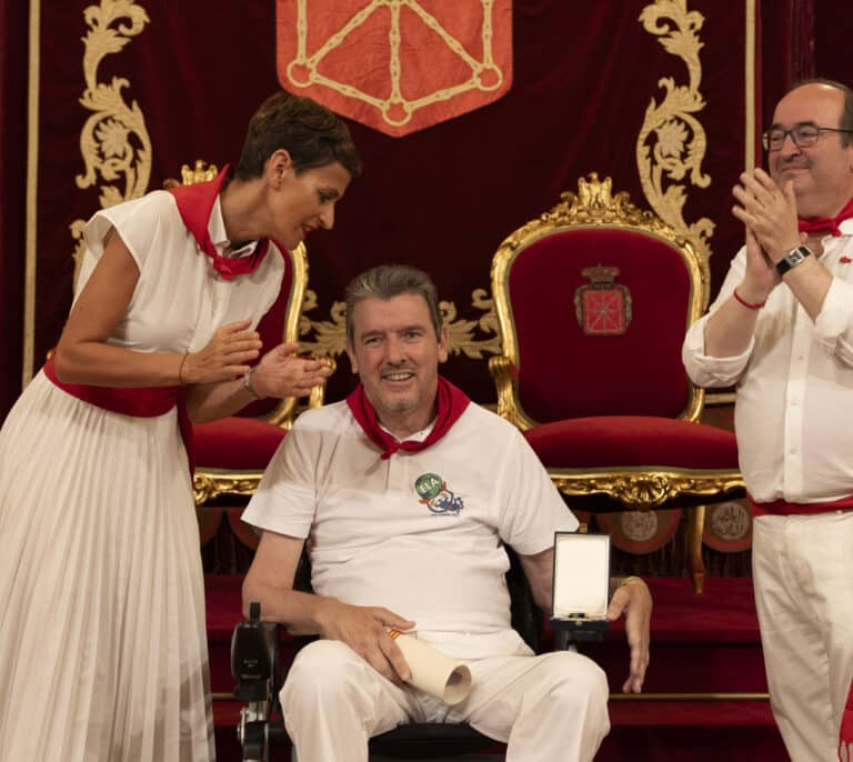Iceta disfruta de su debut en los Sanfermines, "un acontecimiento verdaderamente cultural"