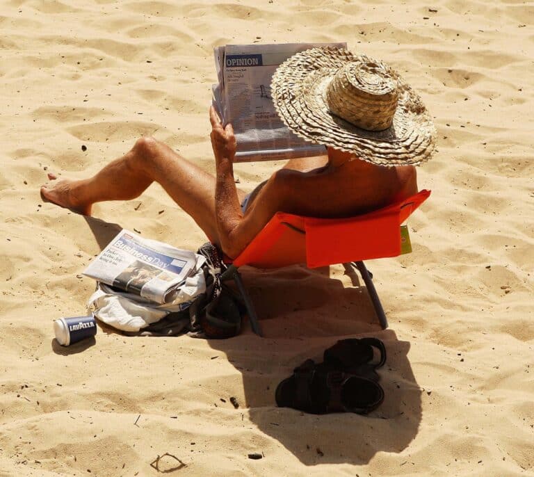 Periódico de playa