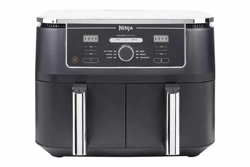 Air fryer Ninja Foodi MAX Dual Zone de color plateada