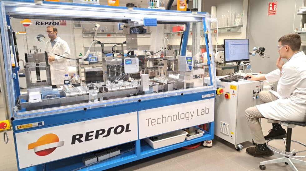 Un laboratorio del Repsol Technology Lab en Móstoles (Madrid). Un laboratorio del Repsol Technology Lab en Móstoles (Madrid).