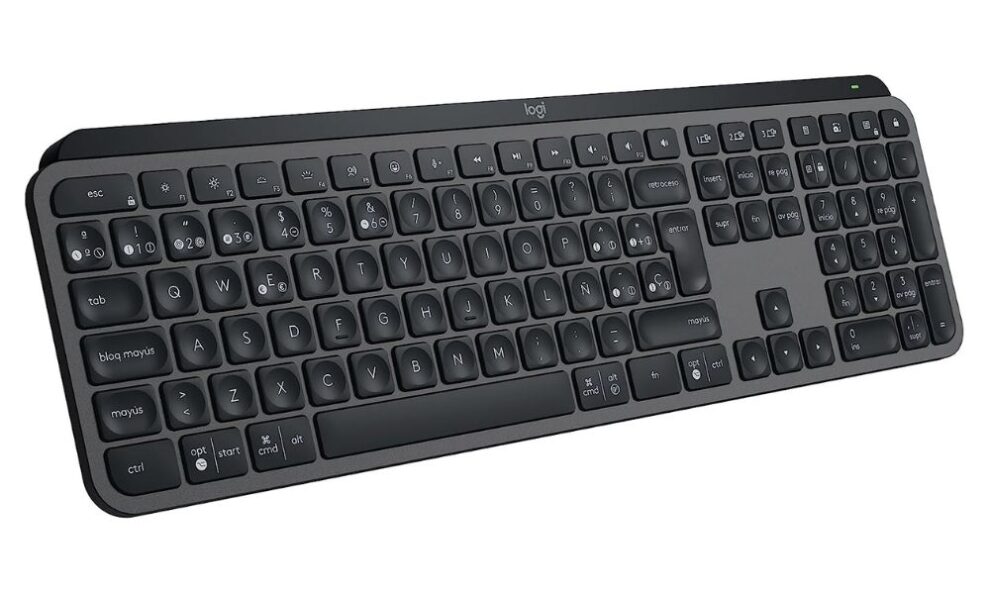 Teclado inalámbrico programable de Logitech de color negro