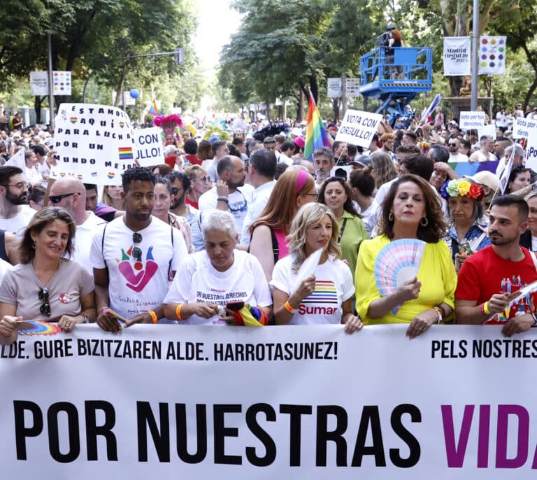 El Orgullo más político se convierte en una llamada al voto de izquierdas el 23-J