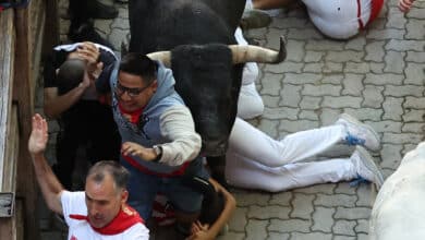 Milagro en la curva de Estafeta: los miuras en el último encierro de San Fermín