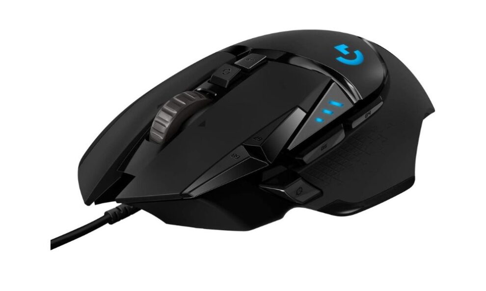 Ratón de gamer de Logitech de color negro