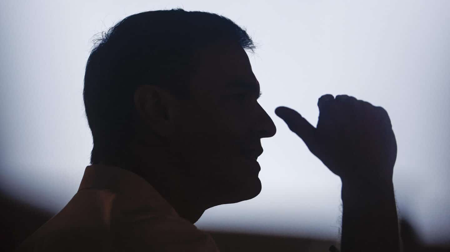 El presidente del Gobierno, Pedro Sánchez, durante su intervención en el acto de arranque de la campaña electoral del PSOE, este jueves en la Casa de Campo de Madrid.