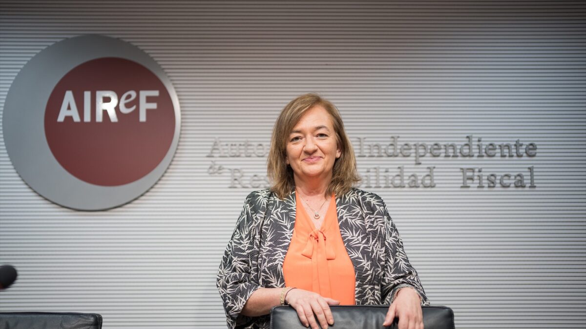 La presidenta de la AIReF, Cristina Herrero, en una imagen de archivo.