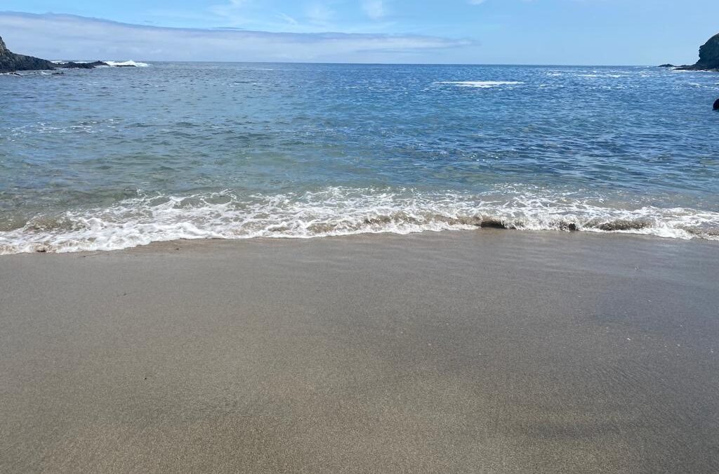 Una cala en la costa asturiana