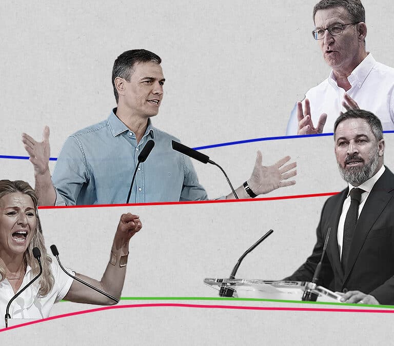 PP-Vox 178 escaños y PSOE-Sumar 138, así arranca la campaña del 23-J según las encuestas
