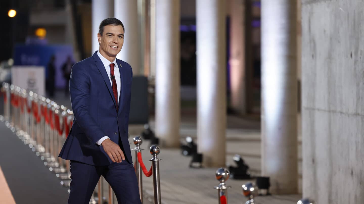 MADRID, 19/07/2023.- El candidato del PSOE a la presidencia del Gobierno, Pedro Sánchez, a su llegada al debate electoral celebrado este miércoles en Madrid. EFE/ Juanjo Martín