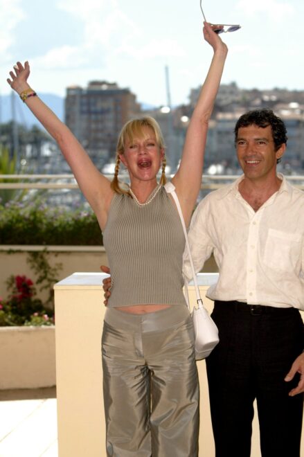 Melanie y Antonio en Cannes en 2002