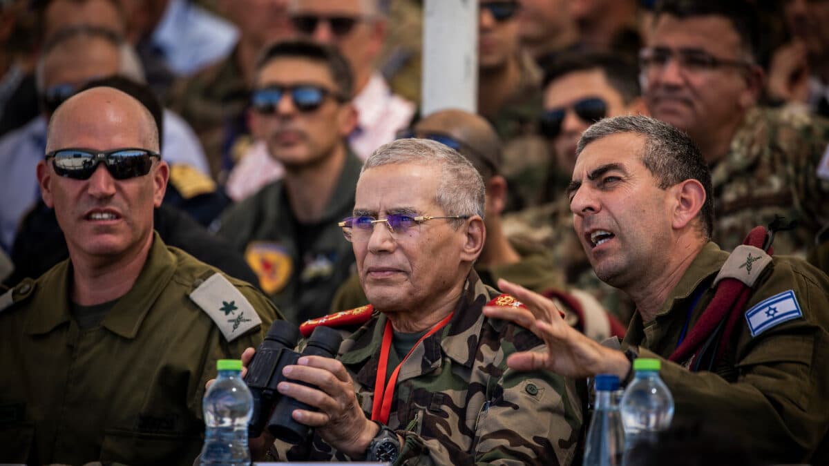 El teniente del ejército marroquí, Belkhir El Farouk durante unos ejercicios militares en Israel en 2022.