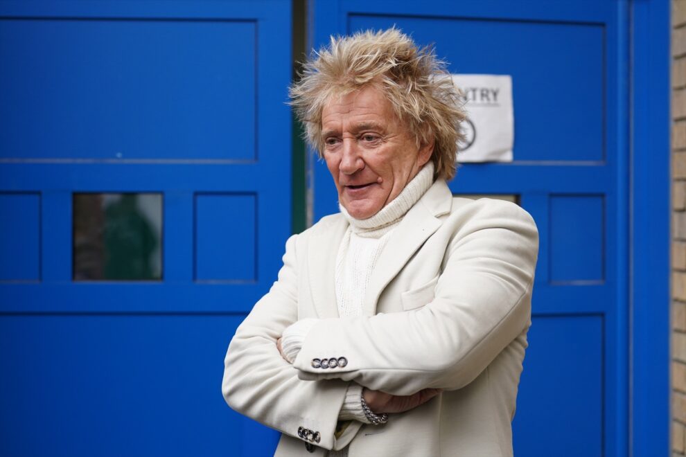 Rod Stewart, en febrero de 2023