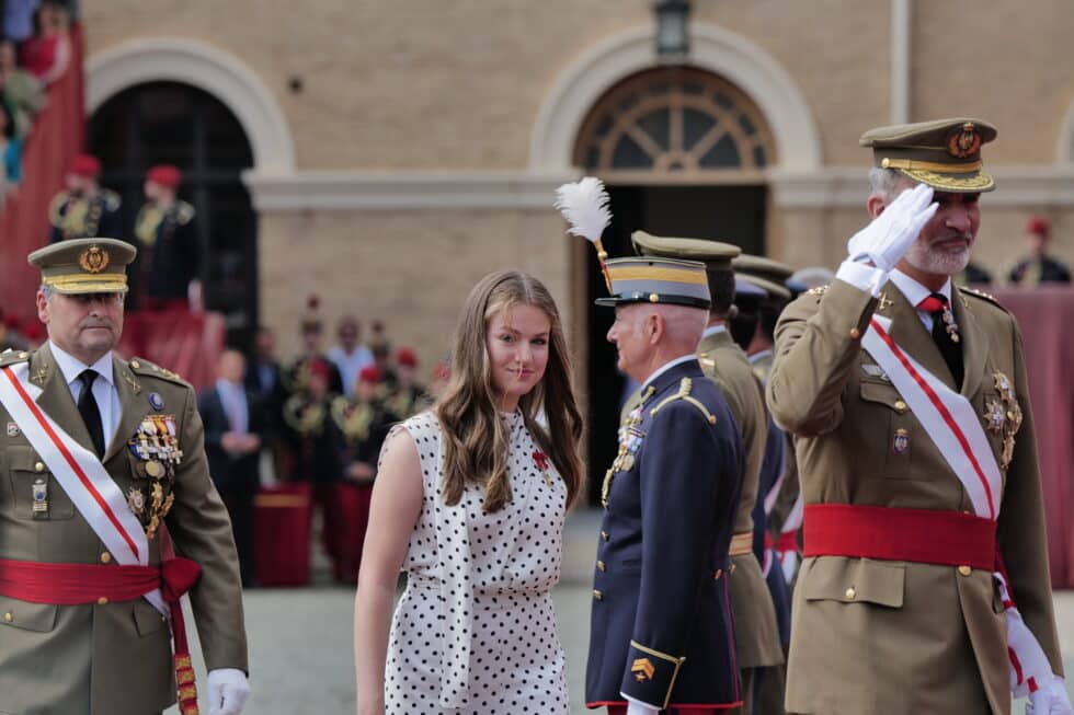 Un gesto de la princesa Leonor en la Academia de Zaragoza