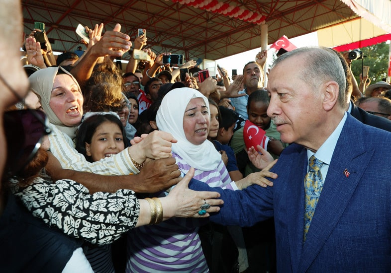 El presidente turco, Recep Tayyip Erdogan, en Chipre del Norte.