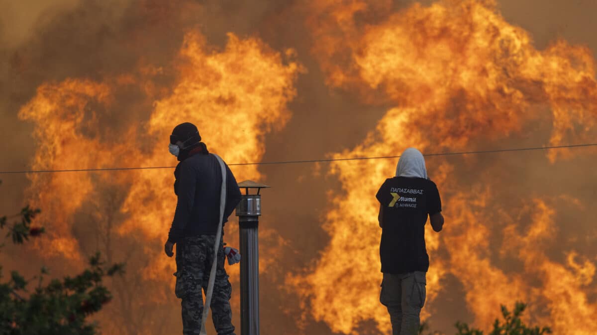 Incendio en Grecia