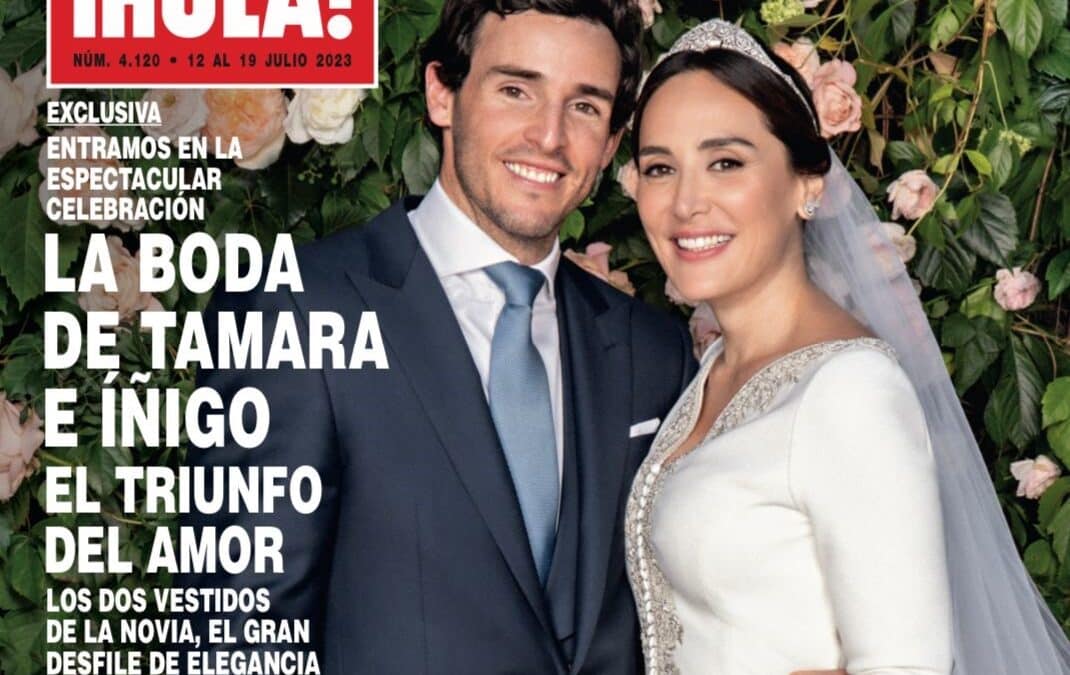 La primera imagen del vestido de novia de Tamara Falcó