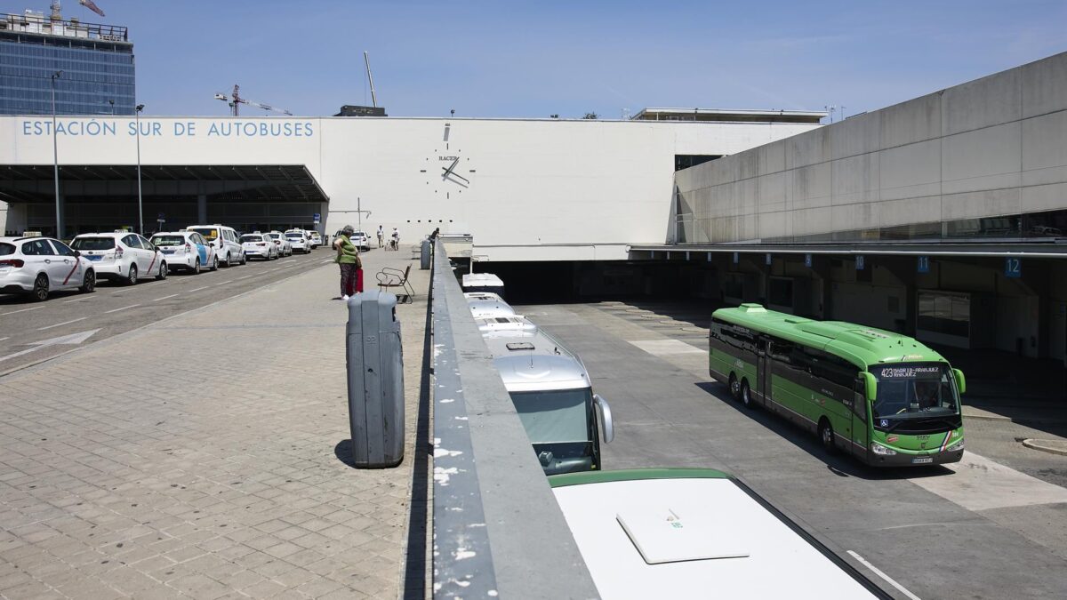 Estación sur de autobuses de Madrid.