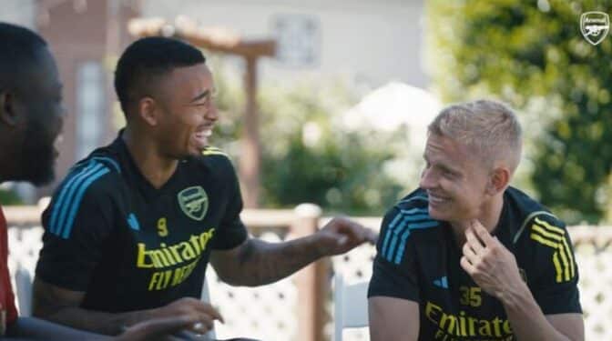 La broma macabra de Gabriel Jesús al ucraniano Zinchenko