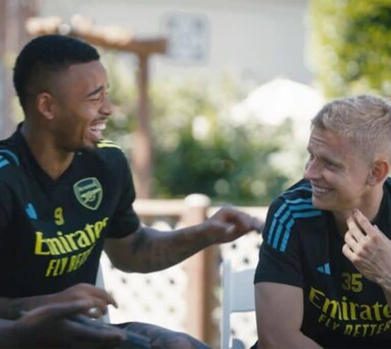 La broma macabra de Gabriel Jesús al ucraniano Zinchenko