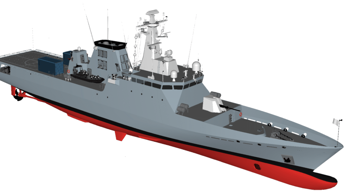 Patrullera Avante 1800 que Navantia construye para Marruecos.