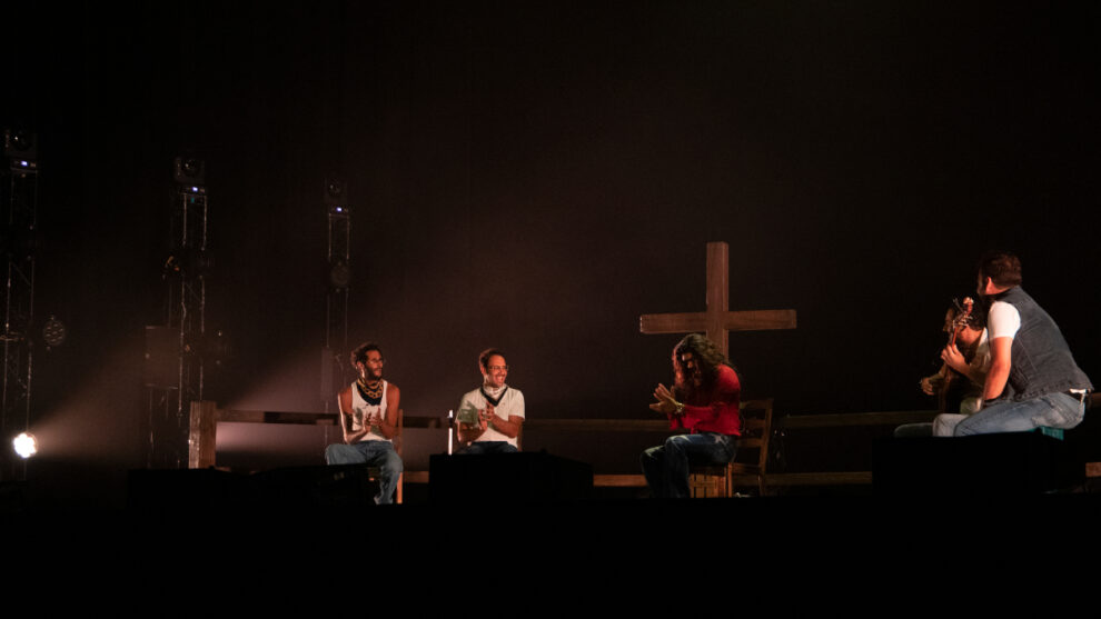 Israel Fernández durante el concierto del Universal Music Festival celebrado en el Teatro Real