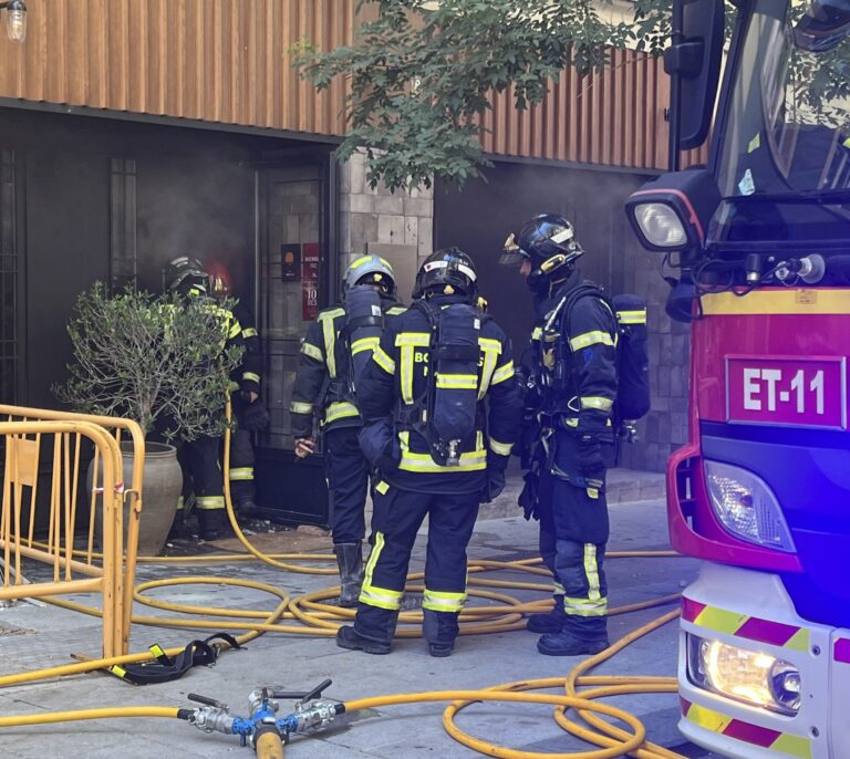 Incendio en el restaurante Lana de la calle Ponzano de Madrid