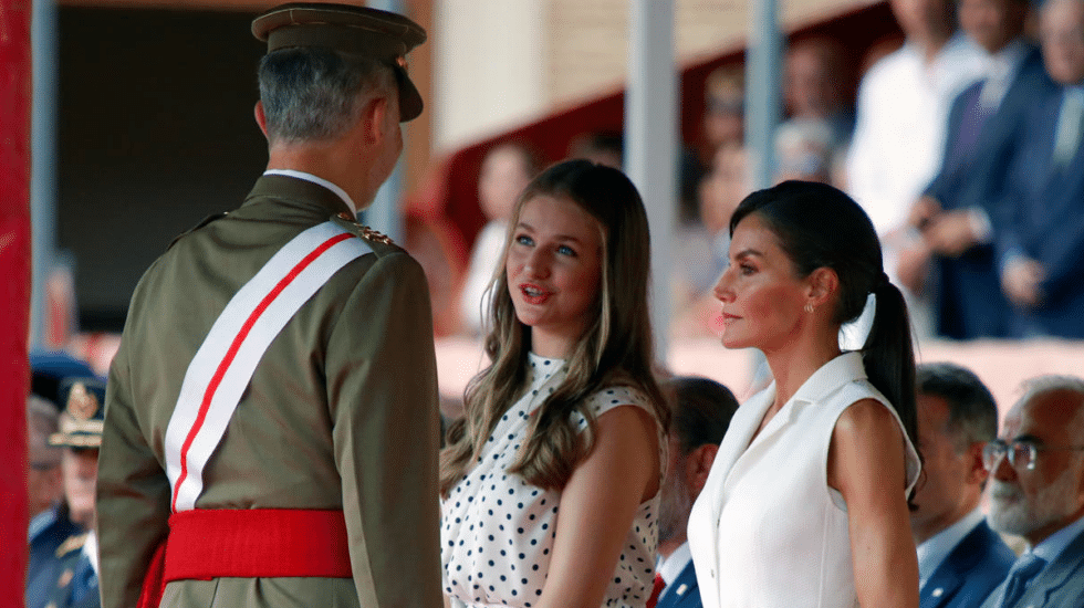 La princesa Leonor y don Felipe han mostrado complicidad durante el evento