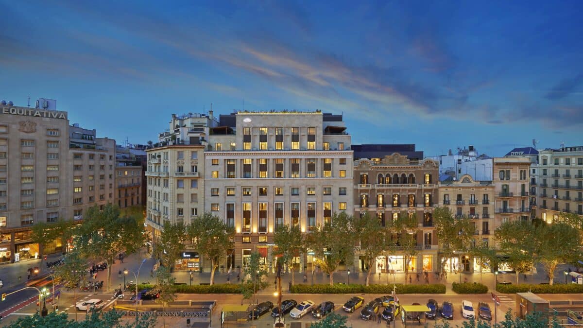 Vista exterior del Mandarin Oriental Barcelona.