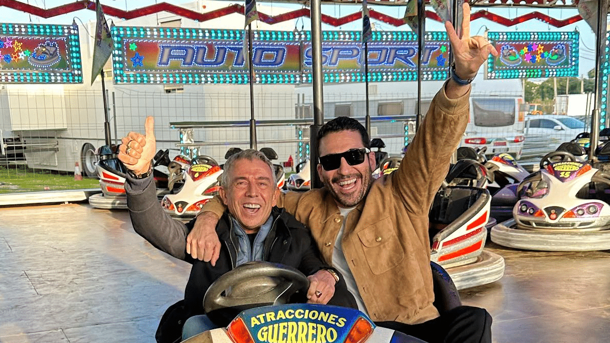 Miguel Ángel Silvestre con José Luis López 'El Turronero'