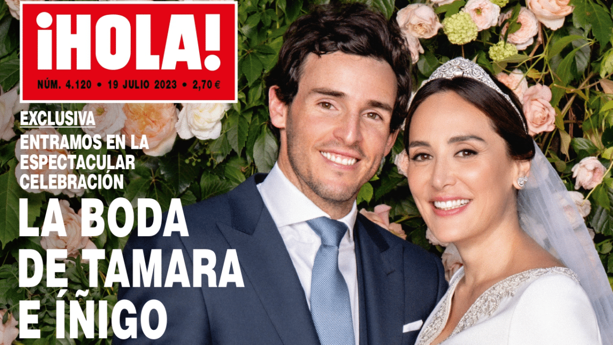 Tamara Falcó e Iñigo Onieva en el día de su boda, fotografiados para ¡HOLA!