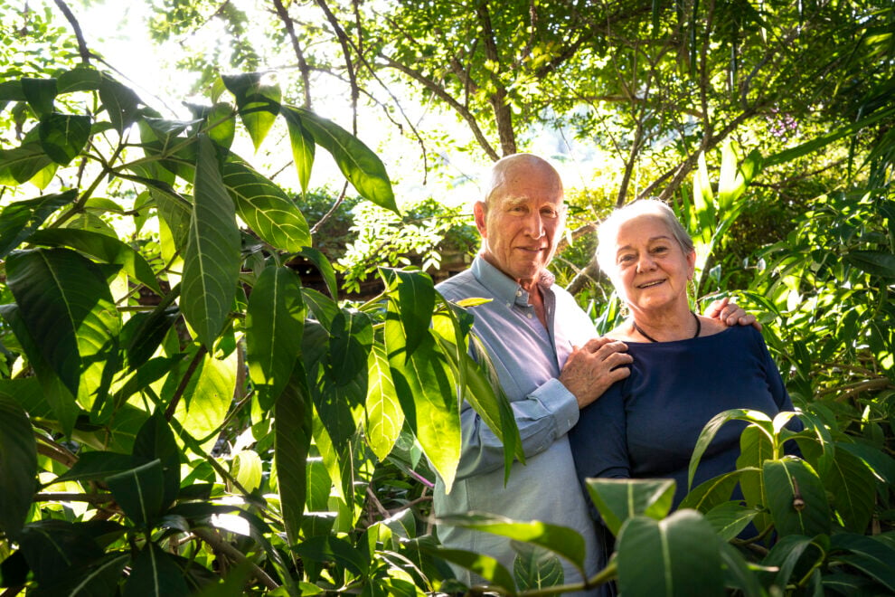 Sebastiao Salgado y Lelia Wanick en el Instituto Terra.