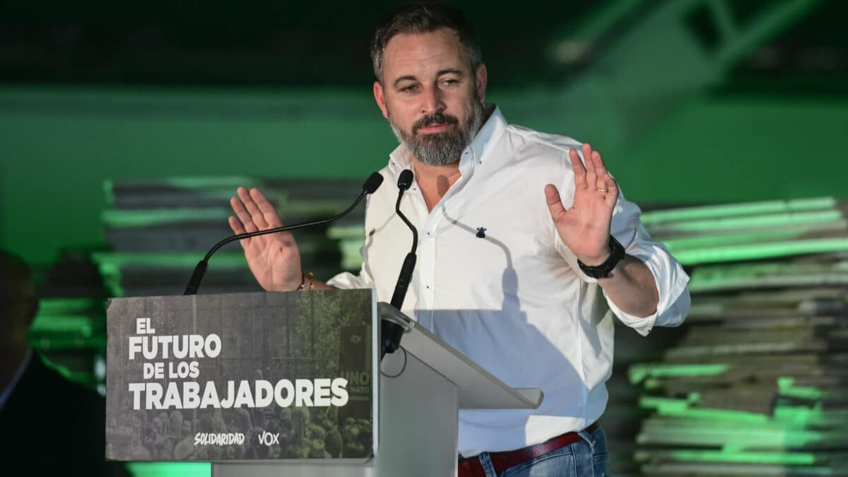 El candidato de Vox a la Presidencia del Gobierno, Santiago Abascal