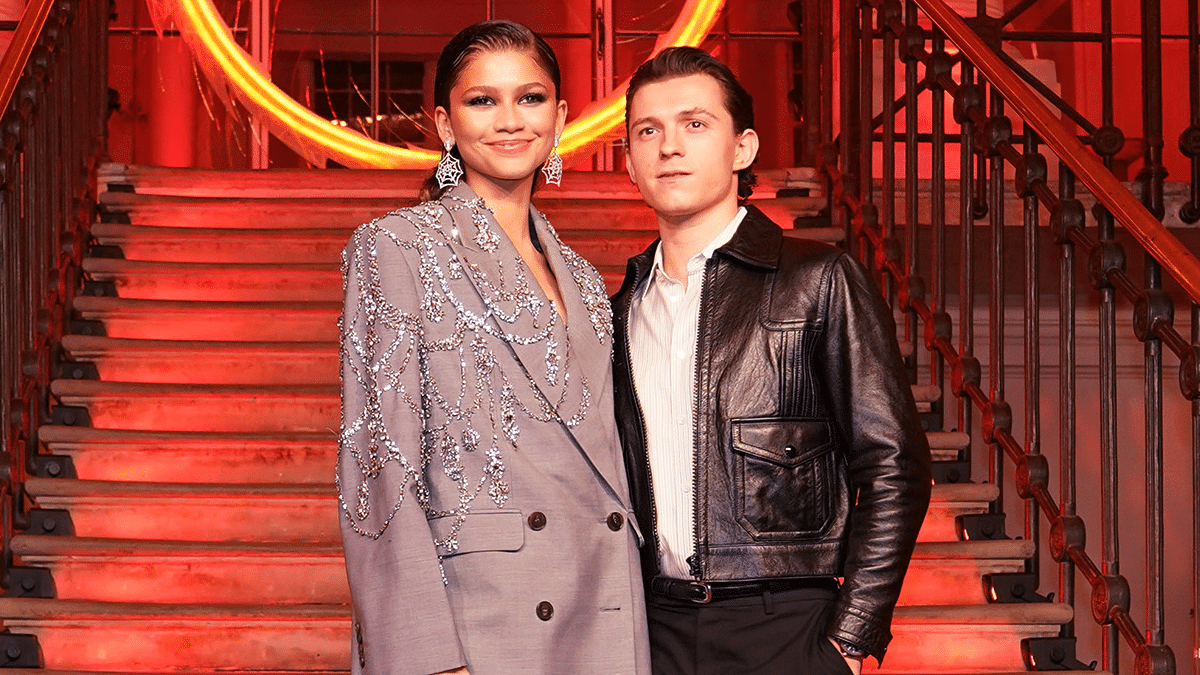 Zendaya y Tom Holland en 2021, después de las fotos que confirmaban su relación, en la promoción de 'Spider-Man: No way home'