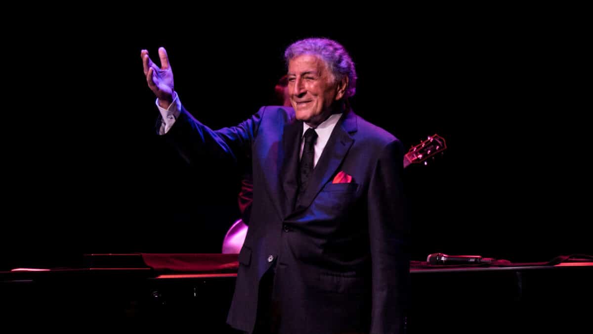 Tony Bennett en un concierto en el Royal Albert Hall