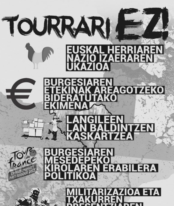 La Ertzaintza acusa a 'Jarki', movimiento crítico con Otegi, del intento de sabotaje del Tour