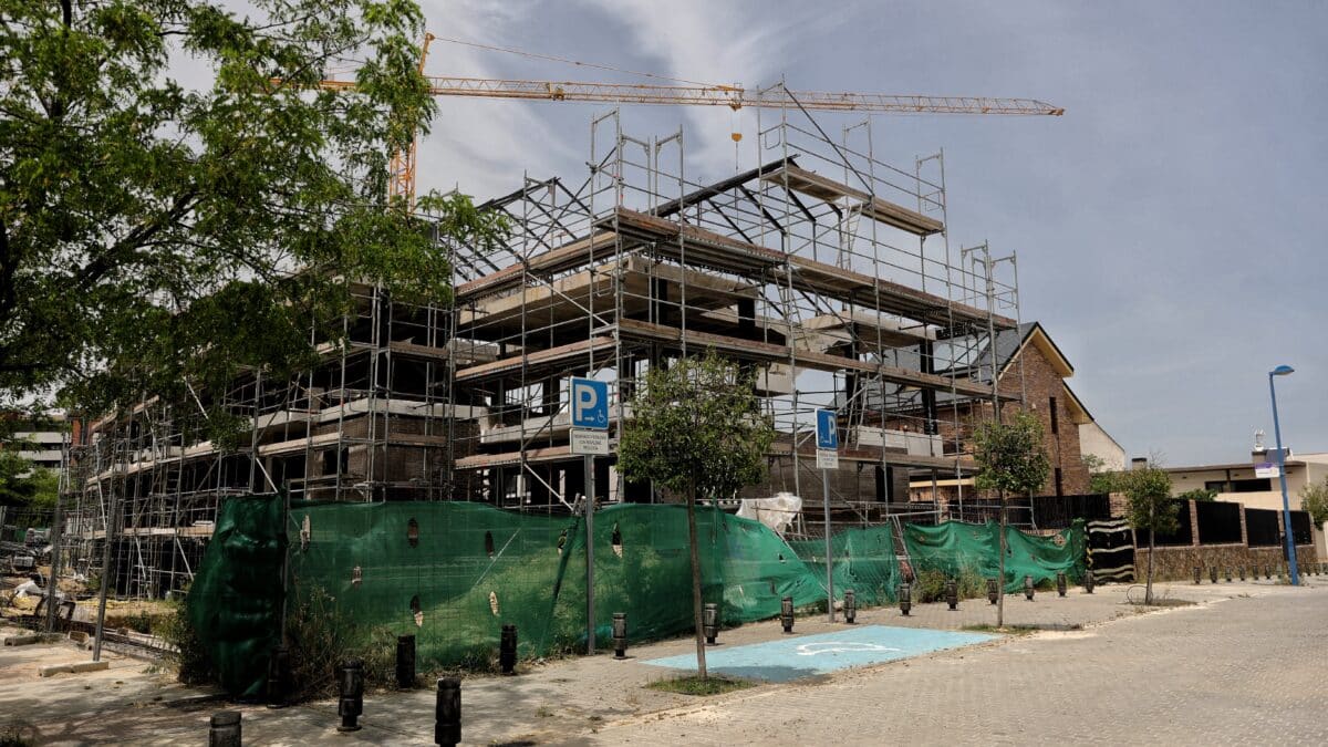 Viviendas en construcción el día en que han anunciado que la compraventa de viviendas registró en el mes de marzo su mejor dato en 15 años