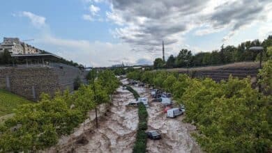 Las tormentas provocan el caos en Zaragoza e inundan el cinturón Z-30