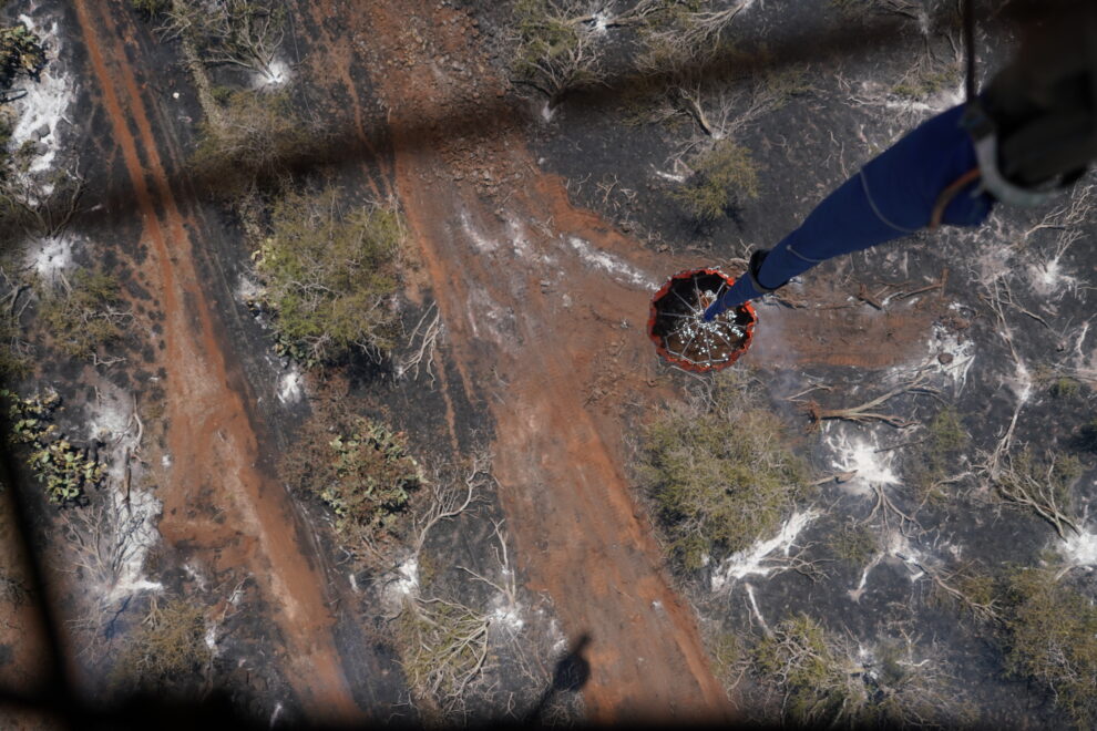 Una fotografía proporcionada por la Guardia Nacional del Ejército de EE. UU.