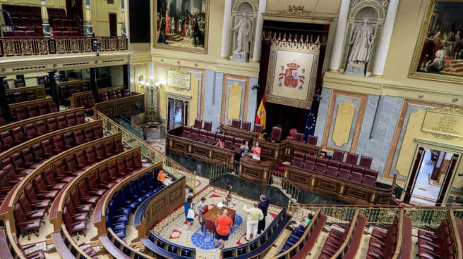 Vista del hemiciclo del Congreso de los Diputados