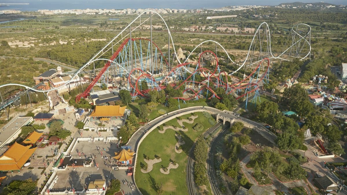 Imagen aérea de Port Aventura