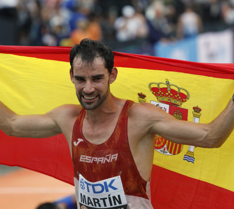 El español Álvaro Martín, campeón del mundo de 20 km marcha