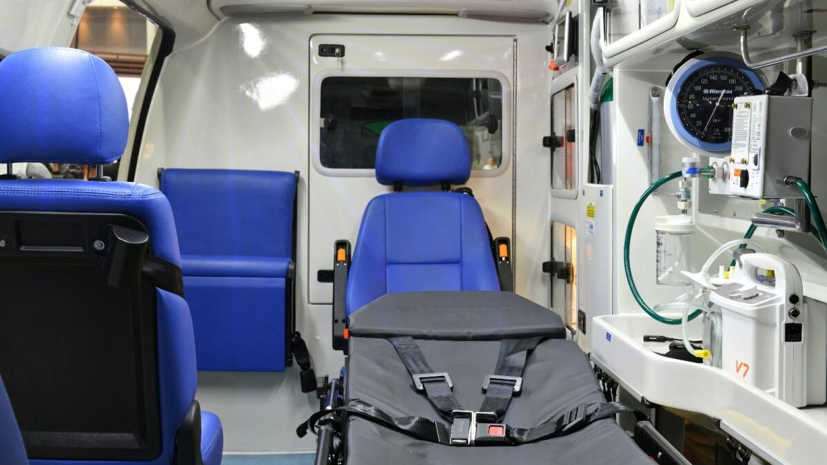 Interior de una ambulancia