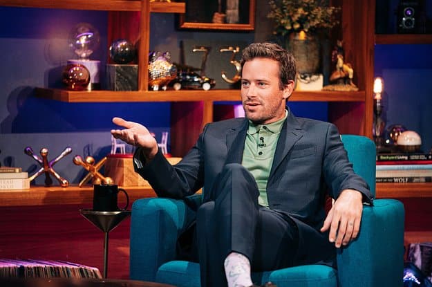 Armie Hammer During An Interview 