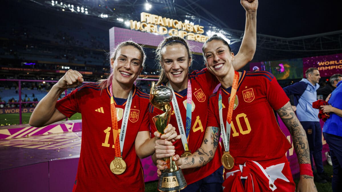 Celebración de la victoria en el Mundial de Fútbol