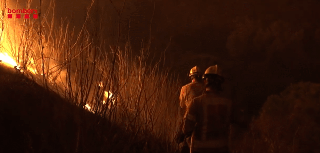 El incendio de Portbou se da por controlado y ha quemado ya 500 hectáreas